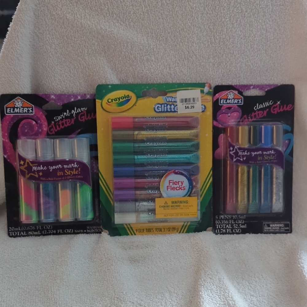 Elmer's and Crayola Glitter Glue Set